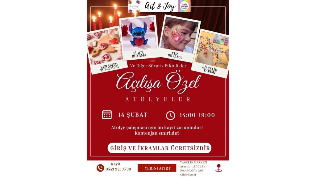 ART & JOY AÇILIŞ PARTİSİ VE ATÖLYELERİ