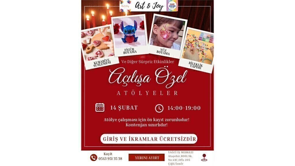ART & JOY AÇILIŞ PARTİSİ VE ATÖLYELERİ