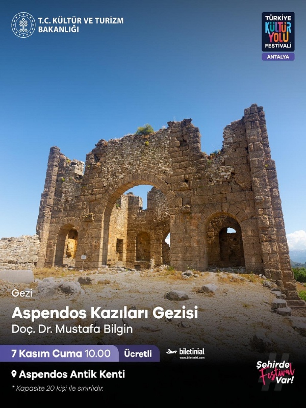 Aspendos Kazıları Gezisi - Antalya Kültür Yolu