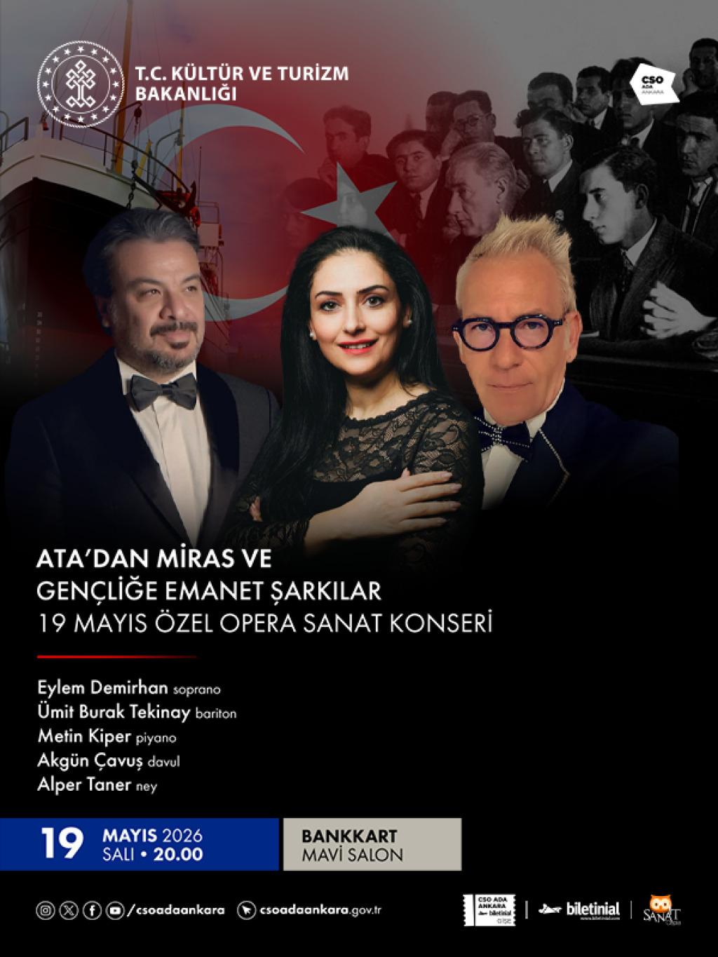 "Ata'dan Miras ve Gençliğe Emanet Şarkılar" 19 Mayıs Özel Opera Sanat