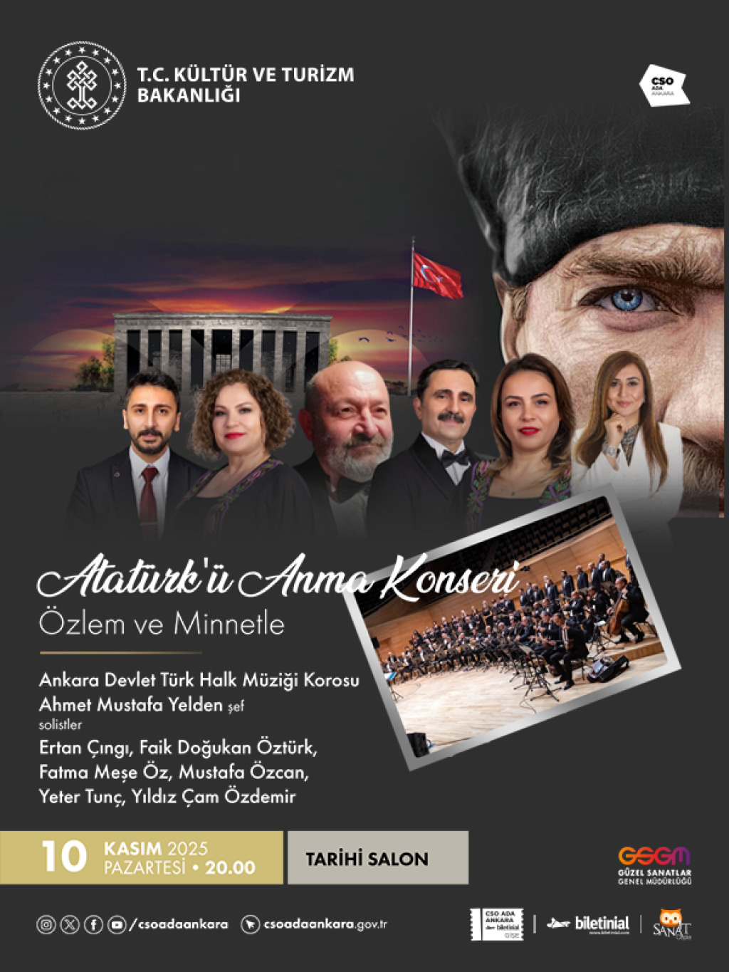 "Atatürk'ü Anma Konseri" / Özlem ve Minnetle