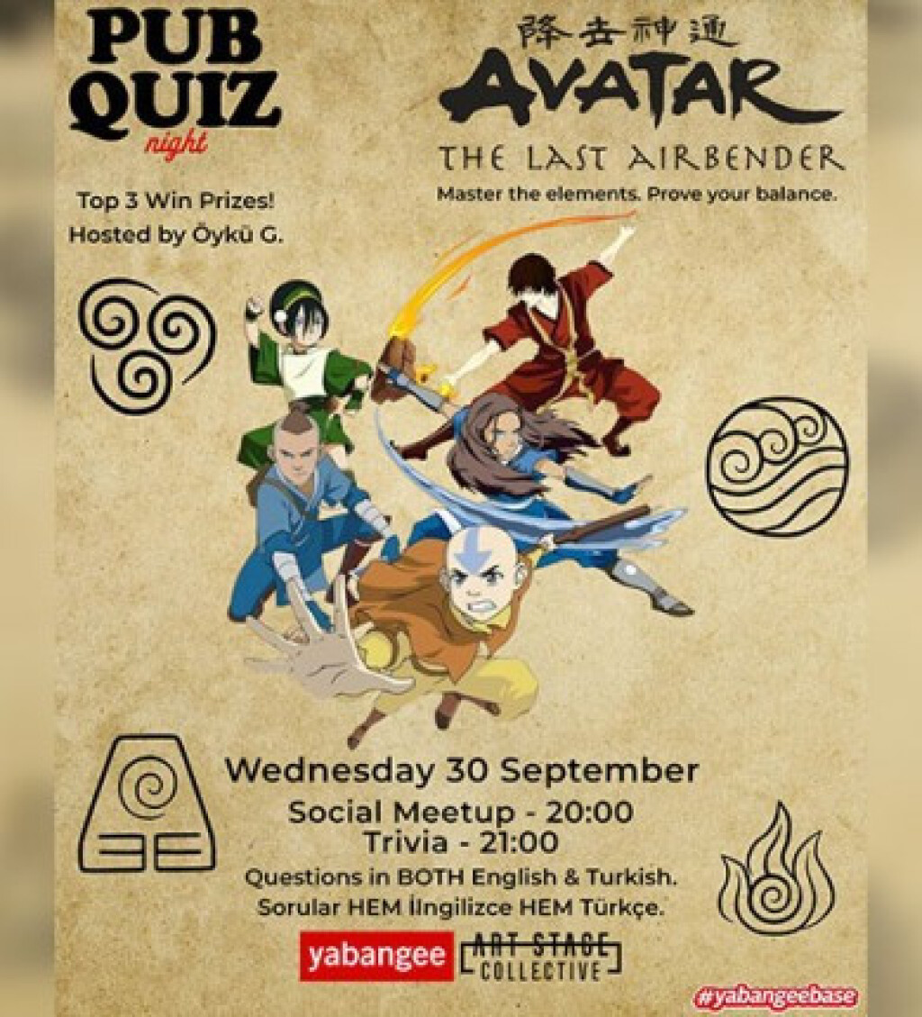 Avatar the Last Airbender Quiz: Questions in both English & Turkish