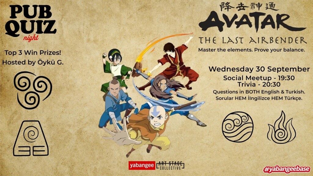 Avatar the Last Airbender Quiz: Questions in both English & Turkish