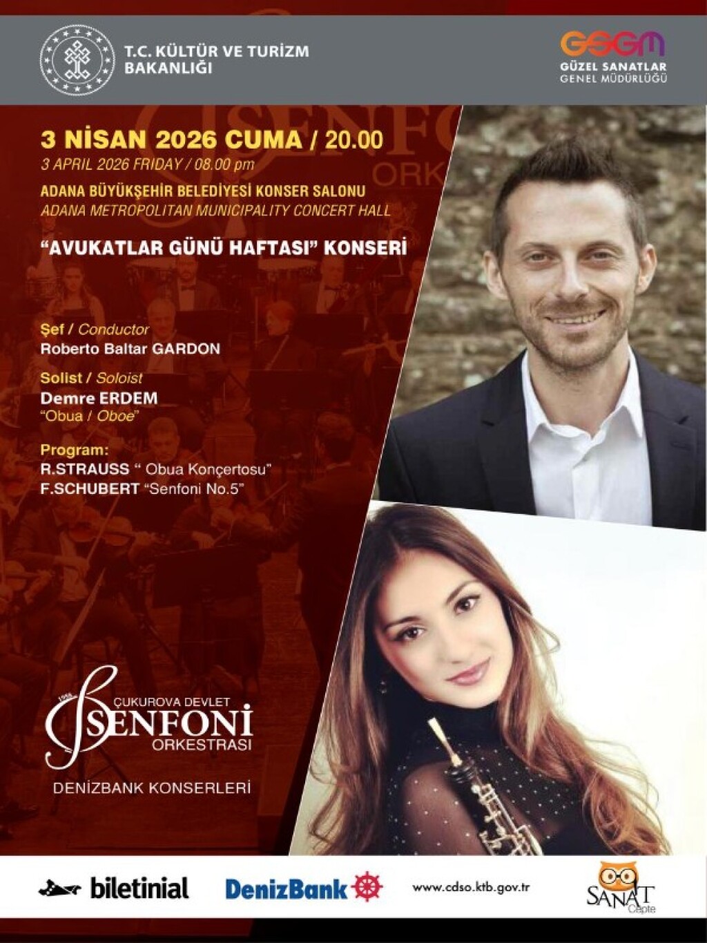 Avukatlar Günü Haftası Konseri - ÇDSO