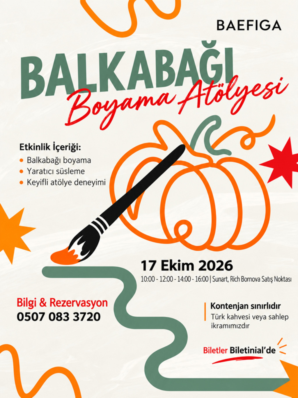 Balkabağı Boyama Atölyesi