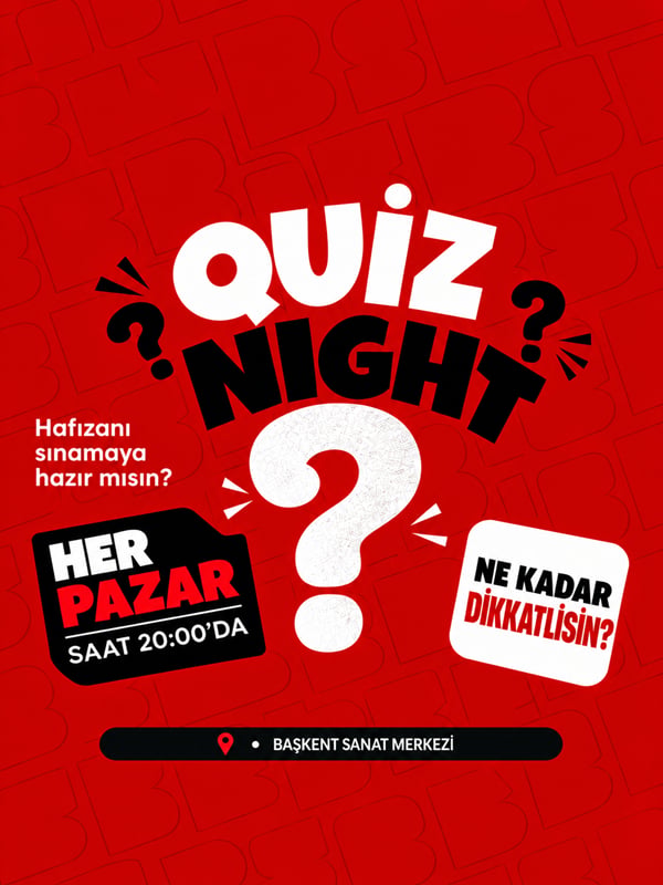 Başkent Sanat Merkezi - Quiz Night