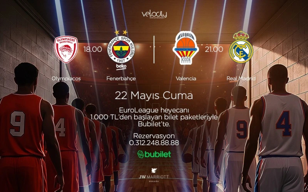 Basket Maçı Gösterimi | Olympiacos - Fenerbahçe & Valencia - Real Madrid