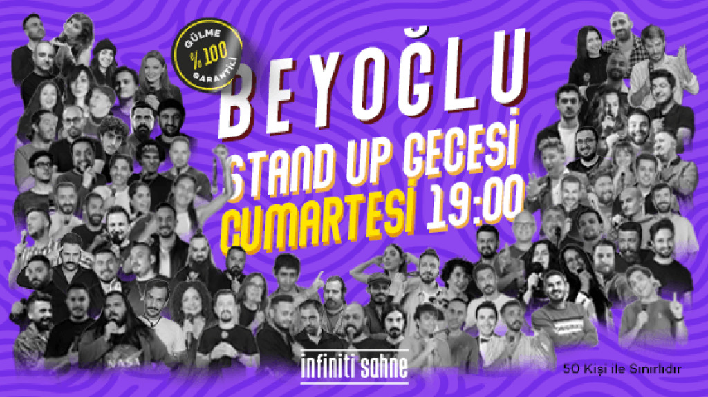 Beyoğlu/Taksim Stand Up Gecesi Cumartesi