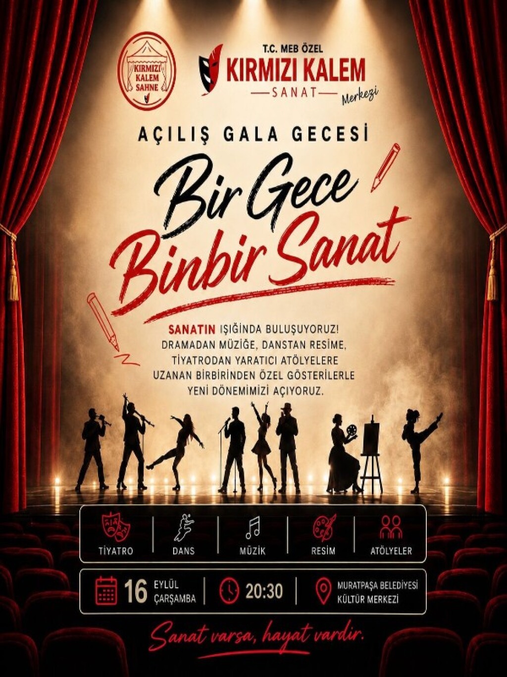 Bir Gece, Binbir Sanat – Kırmızı Kalem Sezon Açılış Galası