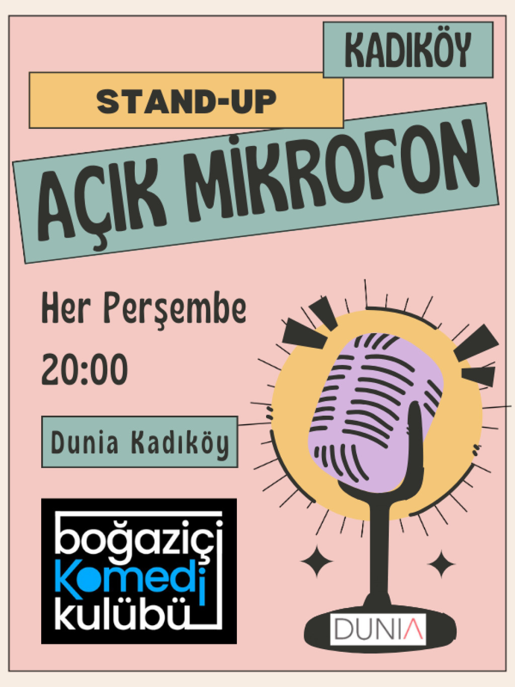 Boğaziçi Komedi Kulübü: Kadıköy Açık Mikrofon