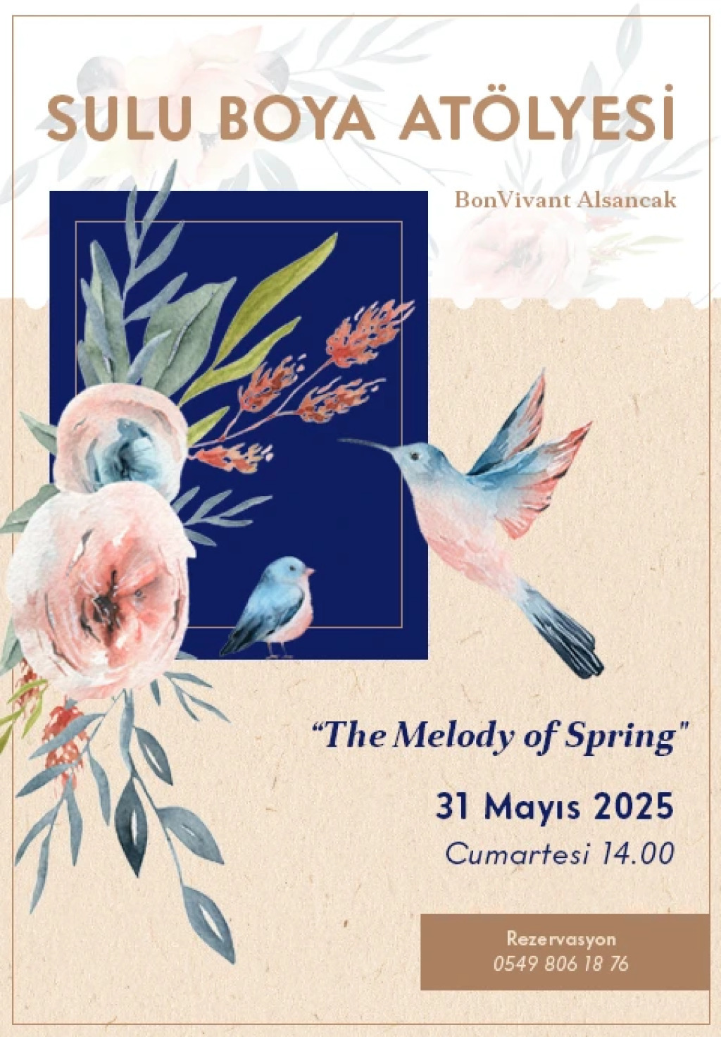 BonVivant Suluboya Atölyesi: Melody of Spring