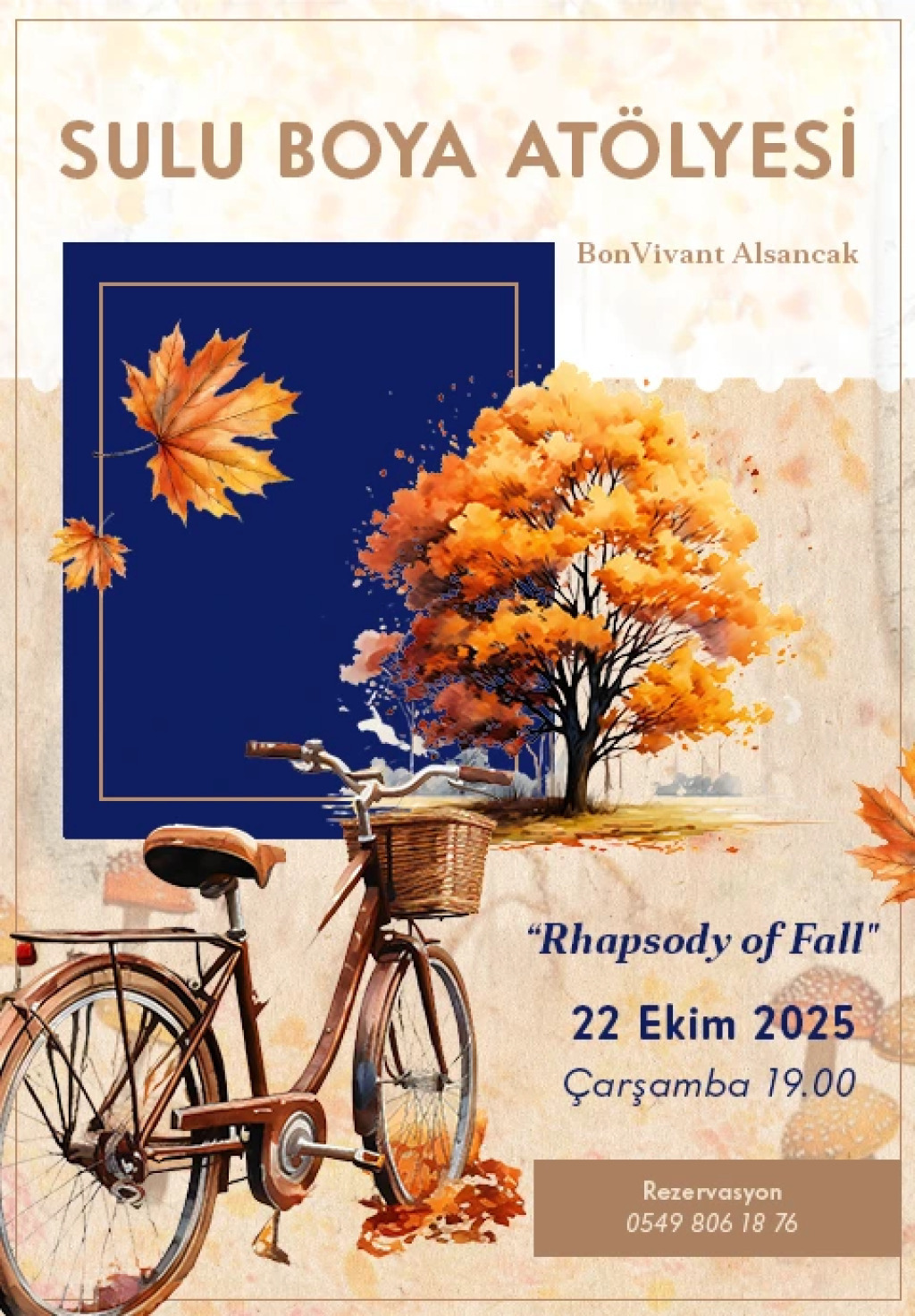 BonVivant Suluboya Atölyesi: Rhapsody of Fall