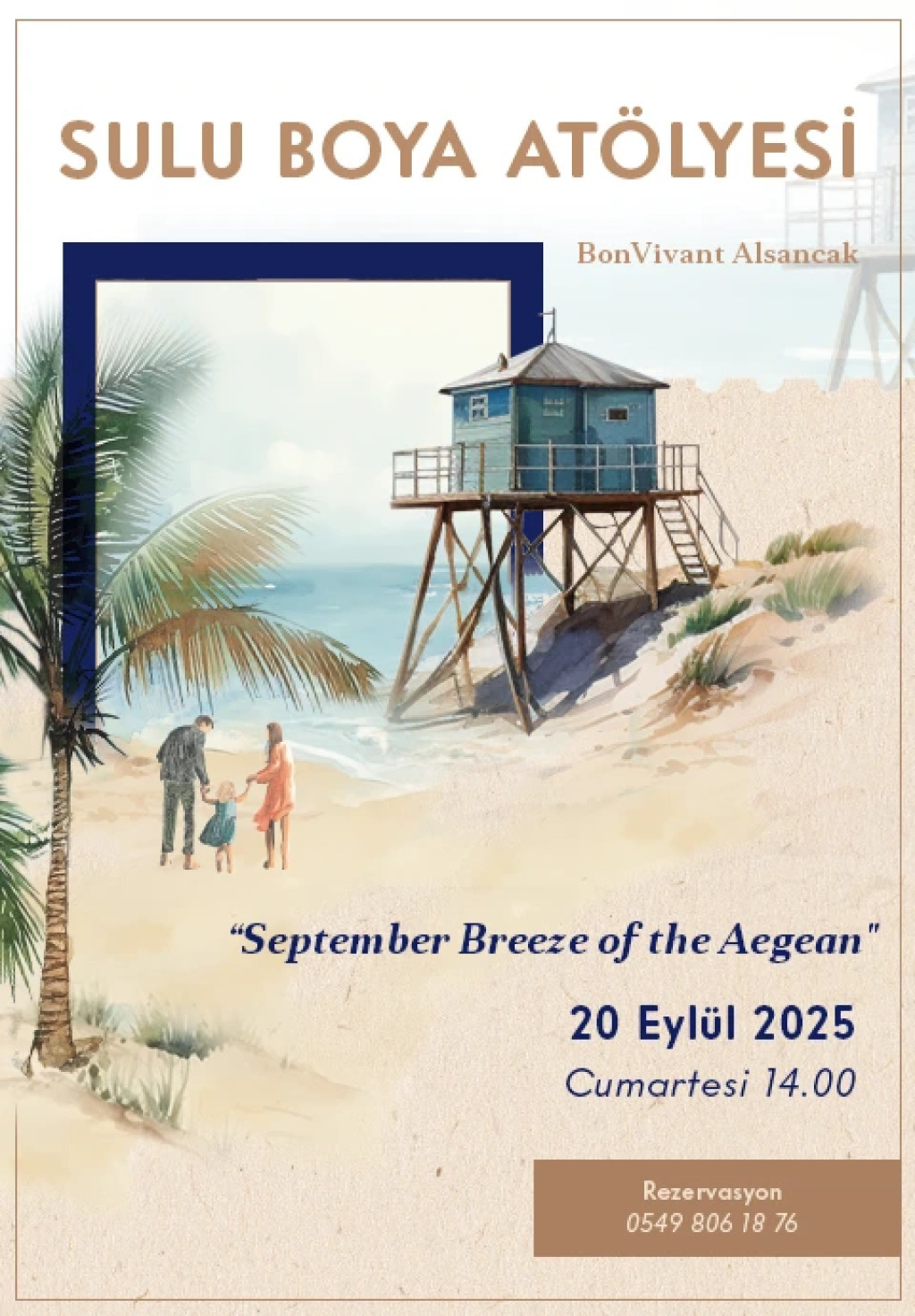 BonVivant Suluboya Atölyesi: September Breeze of the Aegean