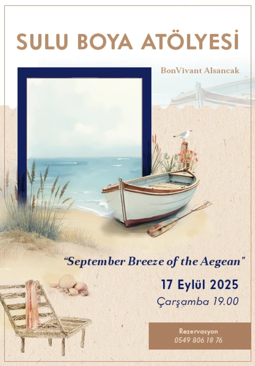 BonVivant Suluboya Atölyesi: September Breeze of the Aegean