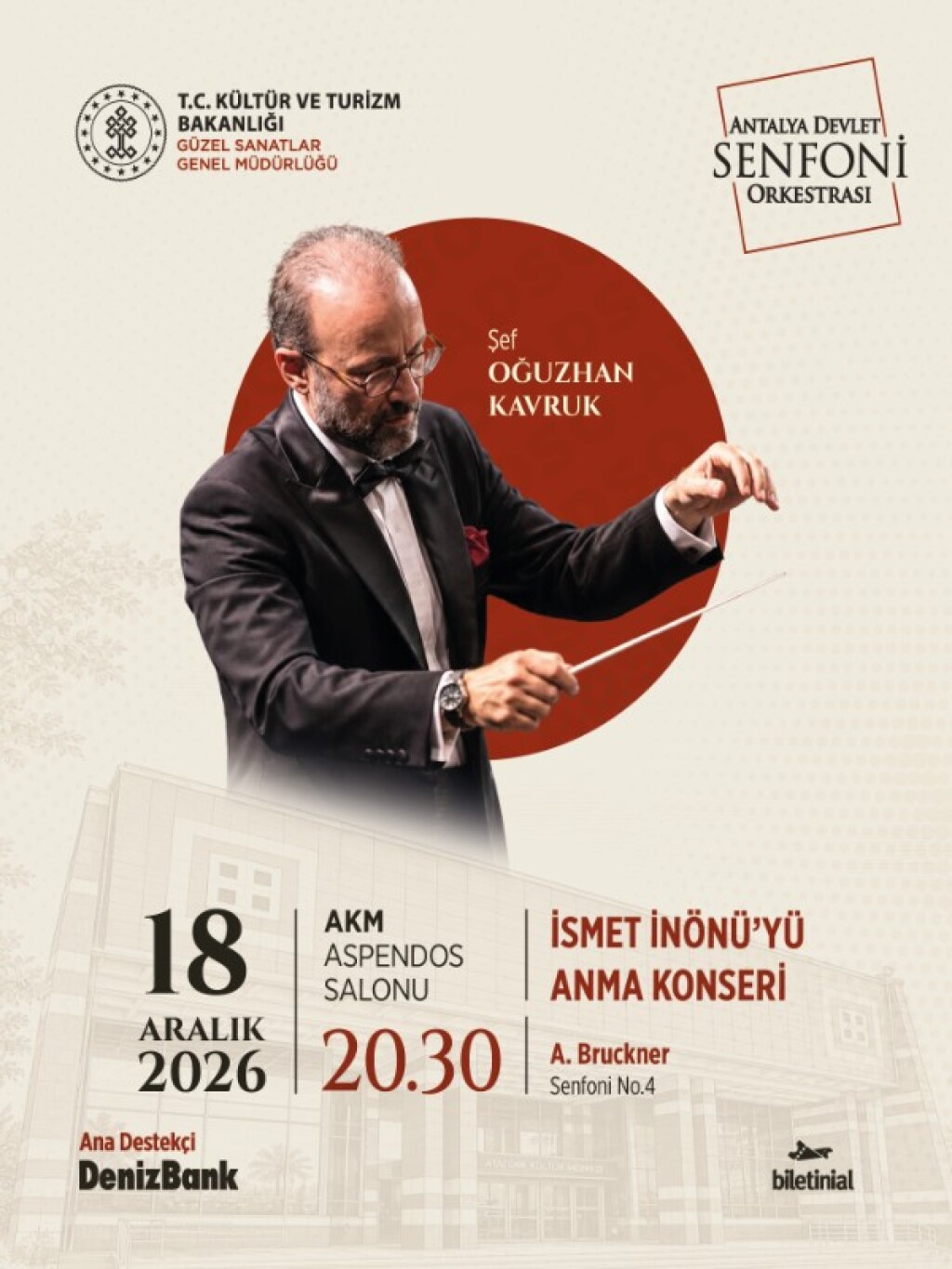Bruckner'ın Görkemli Dünyası | Antalya Devlet Senfoni Orkestrası - DenizBank Konserleri