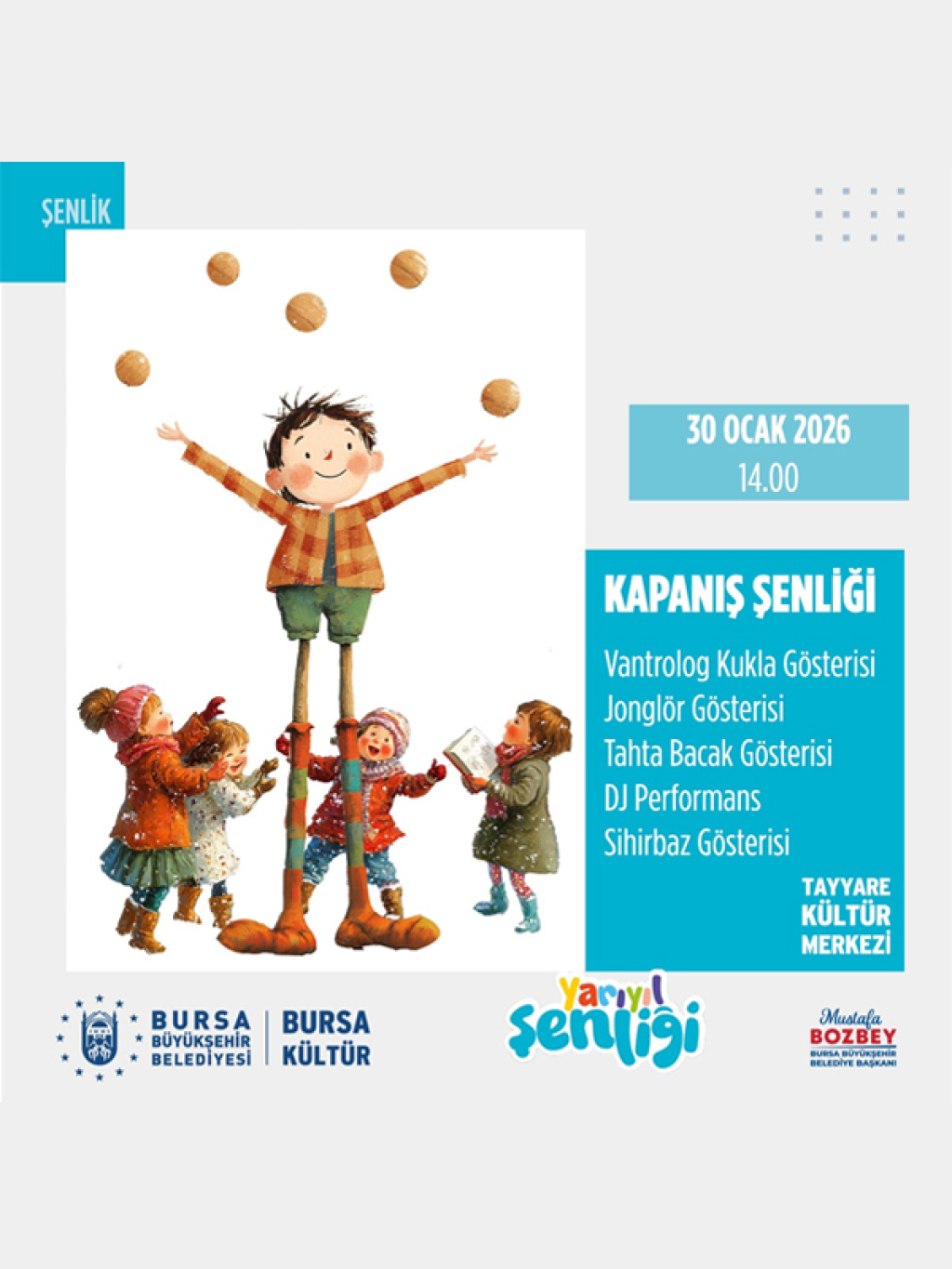 Bursa Büyükşehir Belediyesi Yarıyıl Kapanış Şenliği