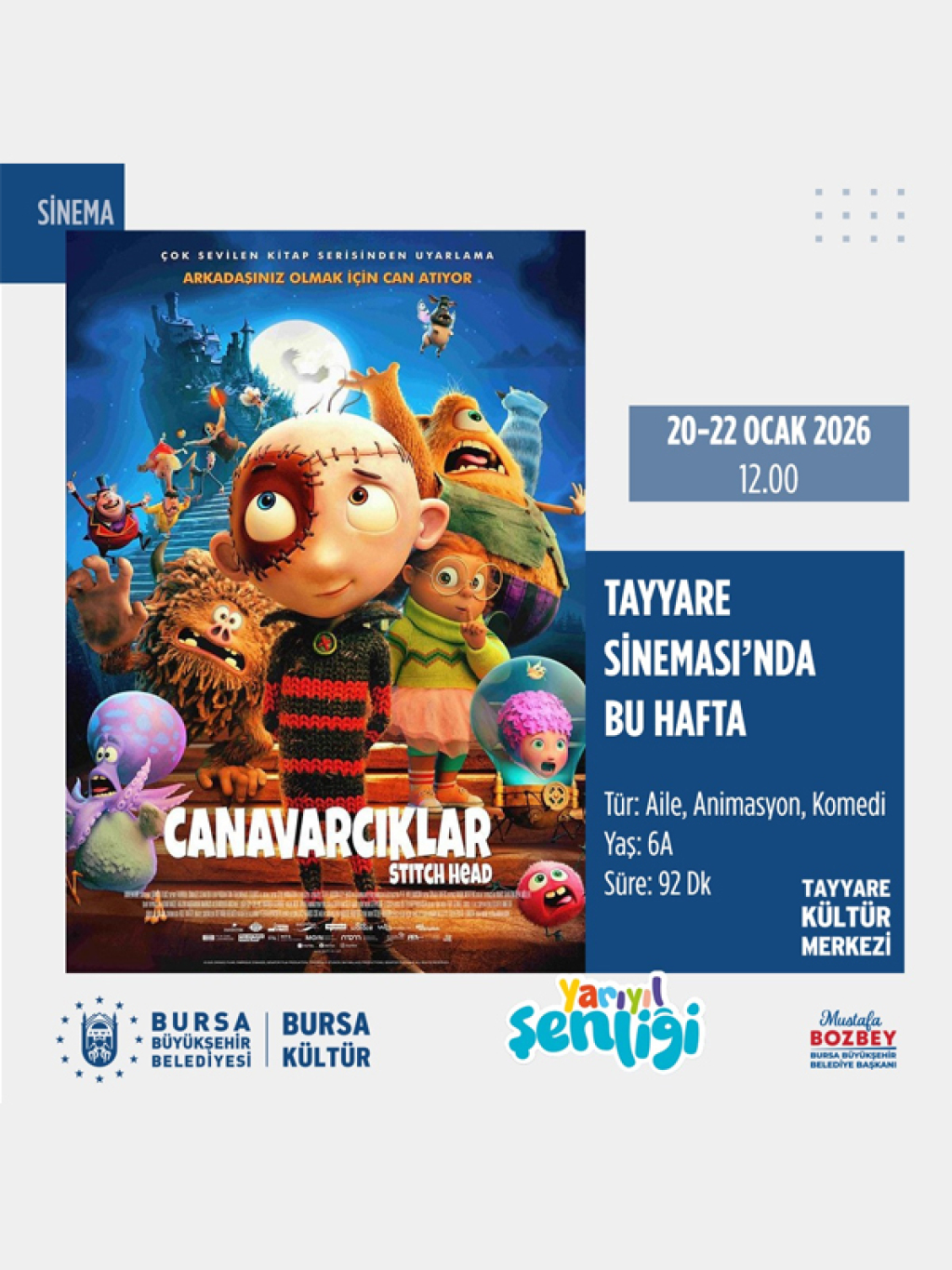 "Canavarcıklar" Yarıyıl Şenliği Sinema Gösterimi