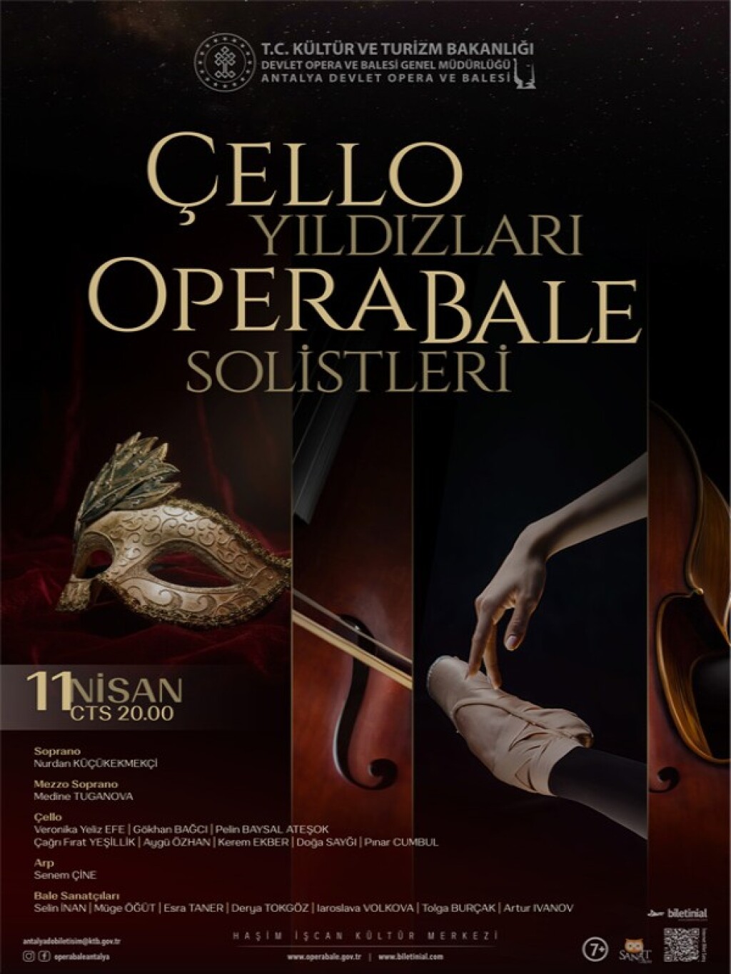Çello Yıldızları ve Opera-Bale Solistleri - Antalya DOB