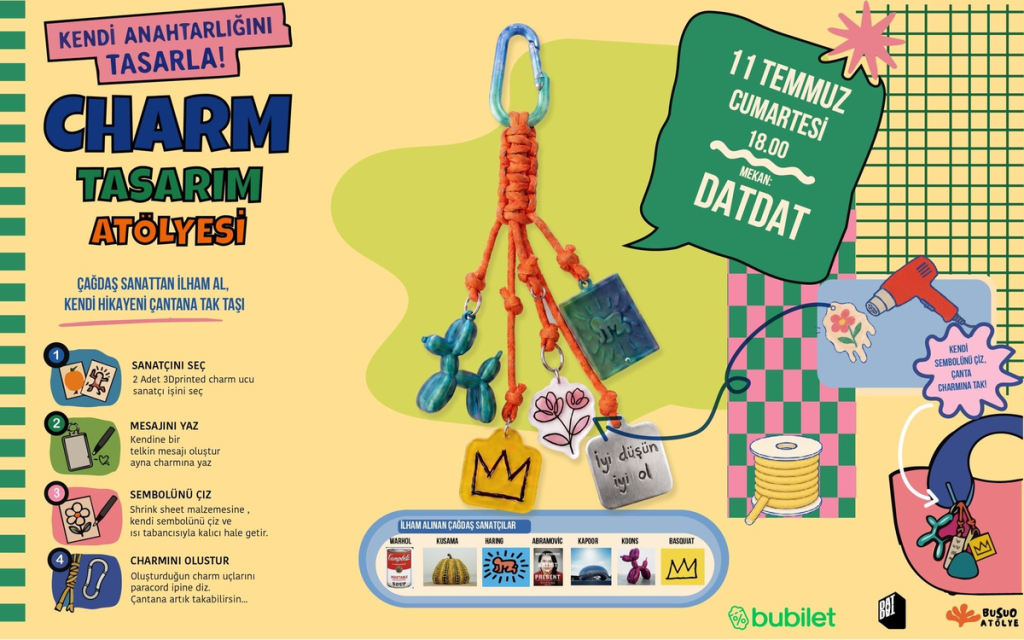 Charm Tasarım Atölyesi - Kendi Anahtarlığını Tasarla
