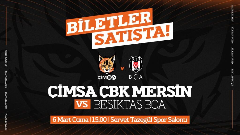 Çimsa ÇBK Mersin - Beşiktaş BOA