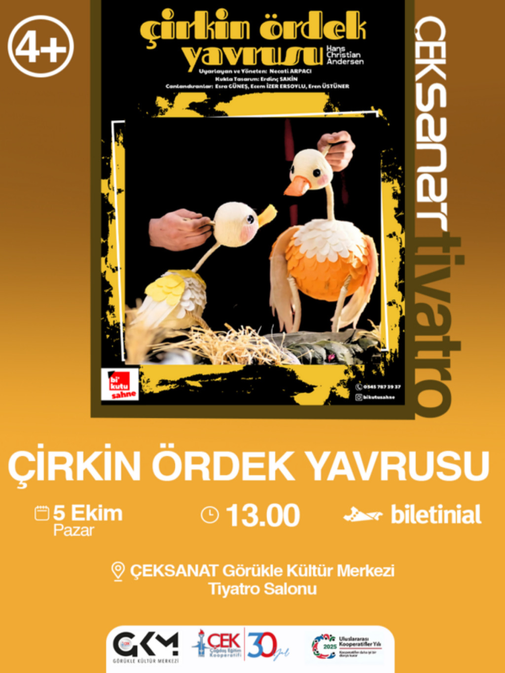 Çirkin Ördek Yavrusu Kukla Tiyatrosu