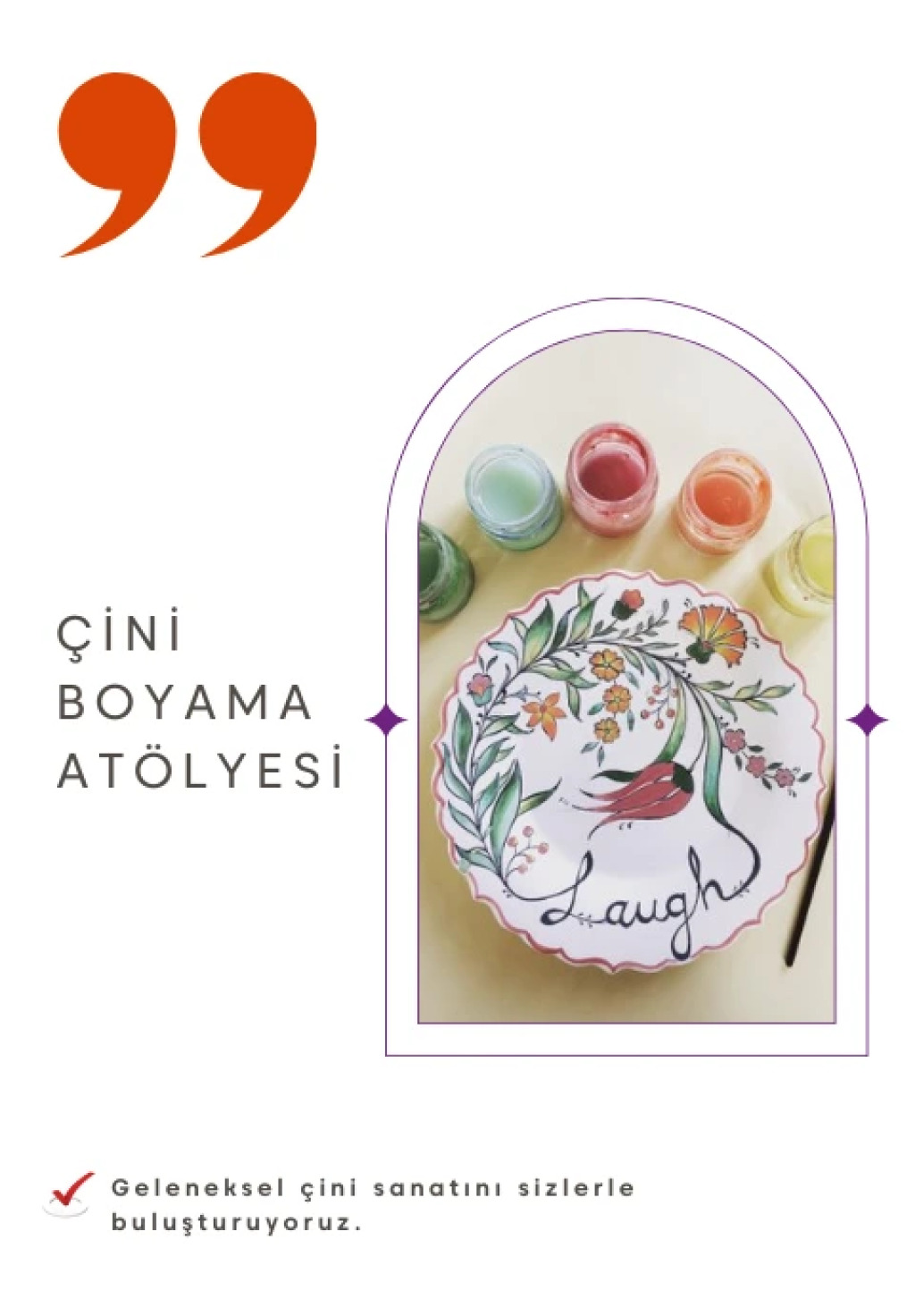 Çocuklar İçin Çini Atölyesi