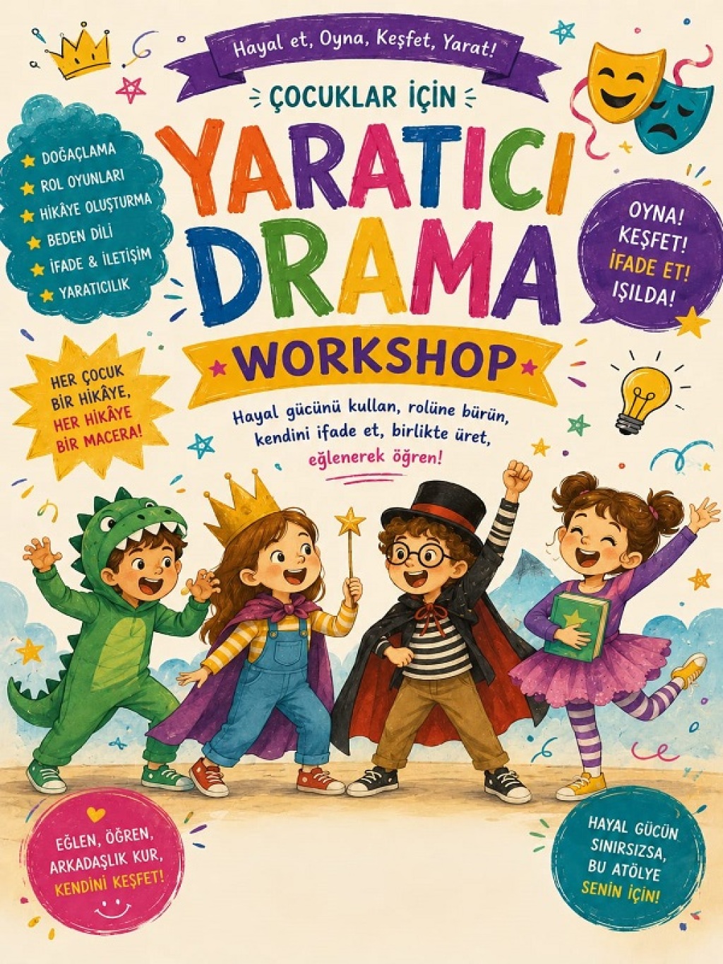 Çocuklar İçin Yaratıcı Drama Workshop