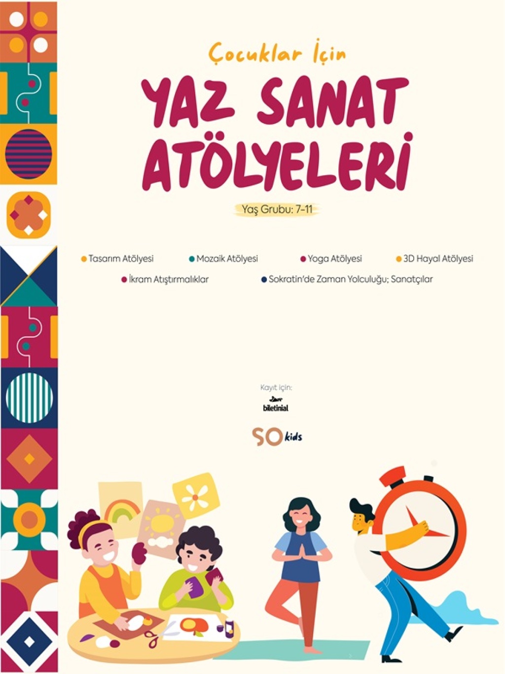 Çocuklar İçin Yaz Sanat Atölyeleri