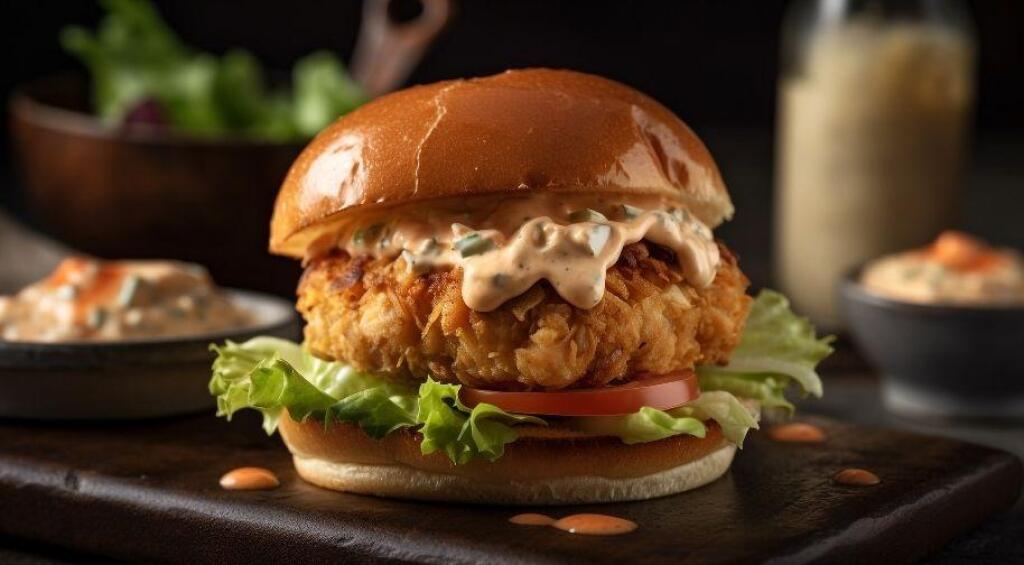 Crispy Fried Chicken Burger