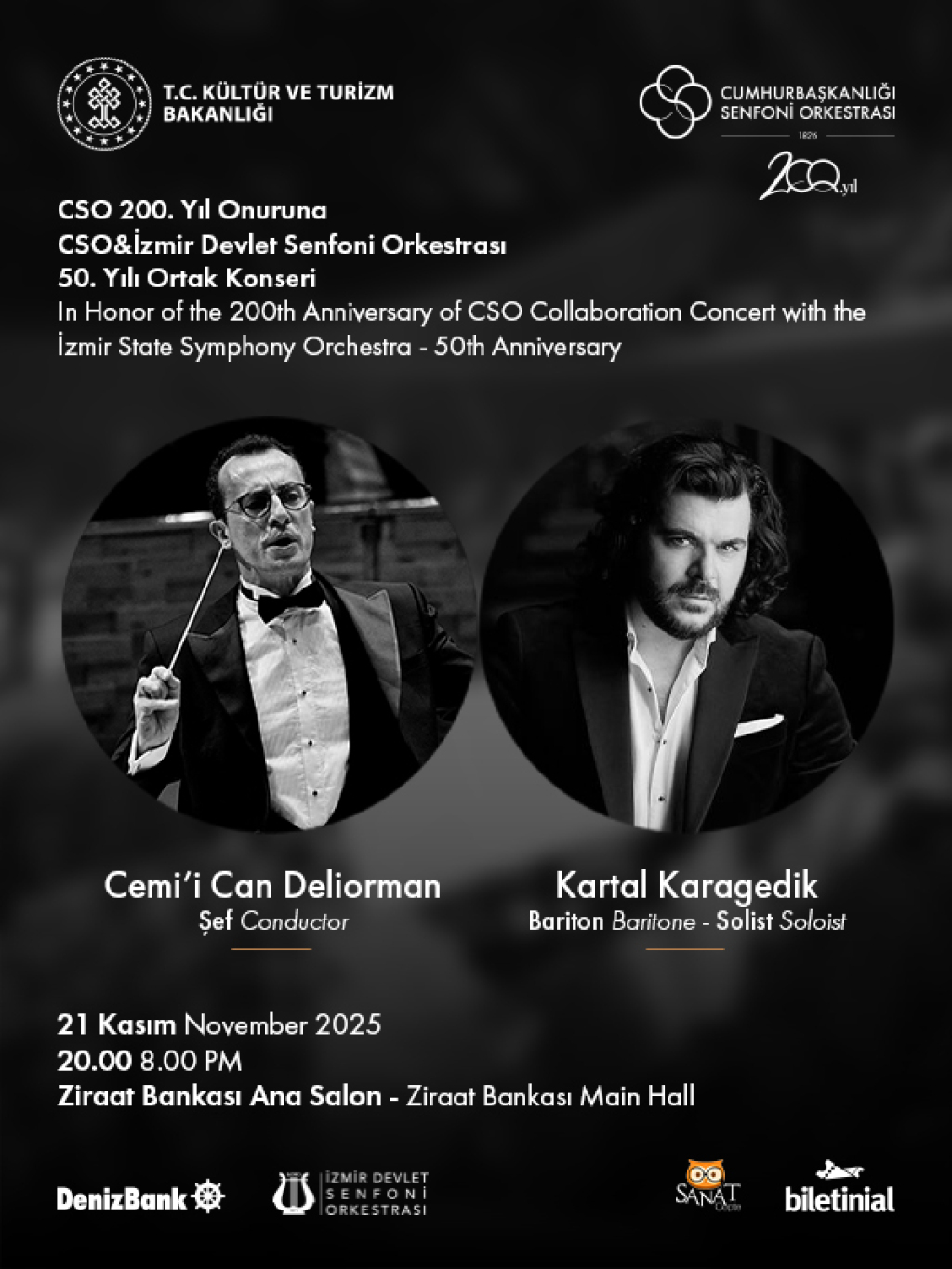 CSO DenizBank Konserleri CSO 200. Yıl Onuruna İZDSO 50.Yılı Ortak Konserleri