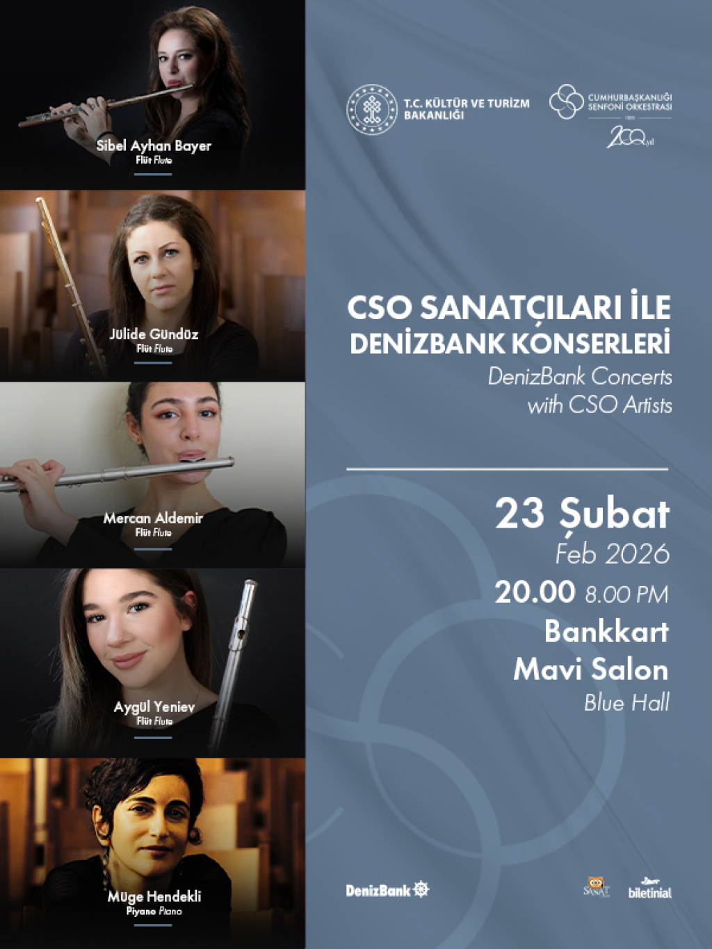 CSO Sanatçıları ile DenizBank Konserleri 23 Şubat