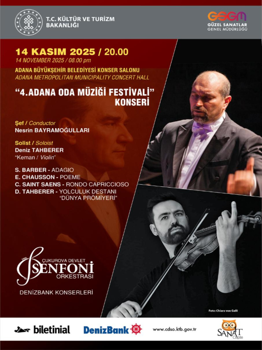 Çukurova Devlet Senfoni Orkestrası 14 Kasım