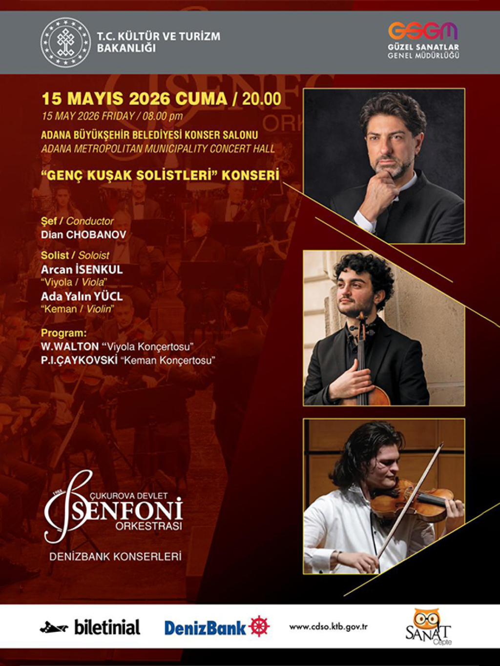 Çukurova Devlet Senfoni Orkestrası 15 Mayıs