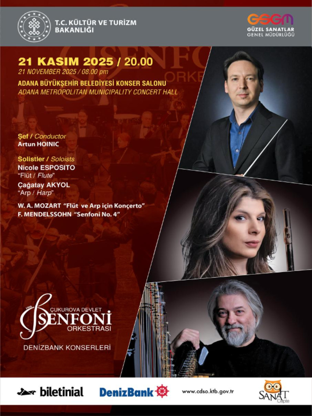Çukurova Devlet Senfoni Orkestrası 21 Kasım