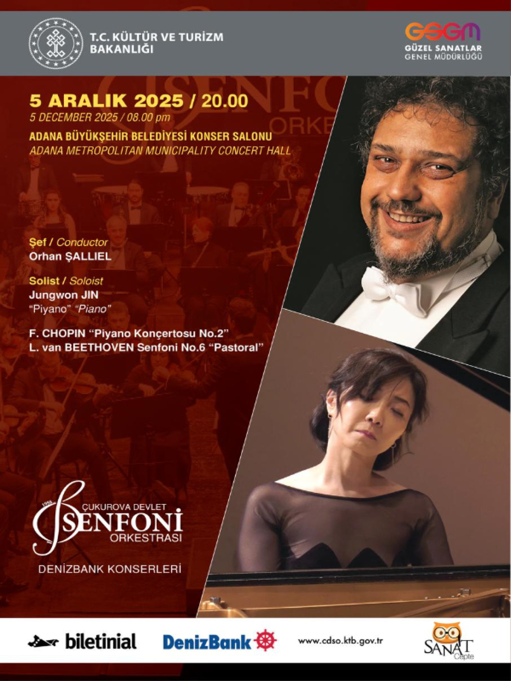 Çukurova Devlet Senfoni Orkestrası 5 Aralık