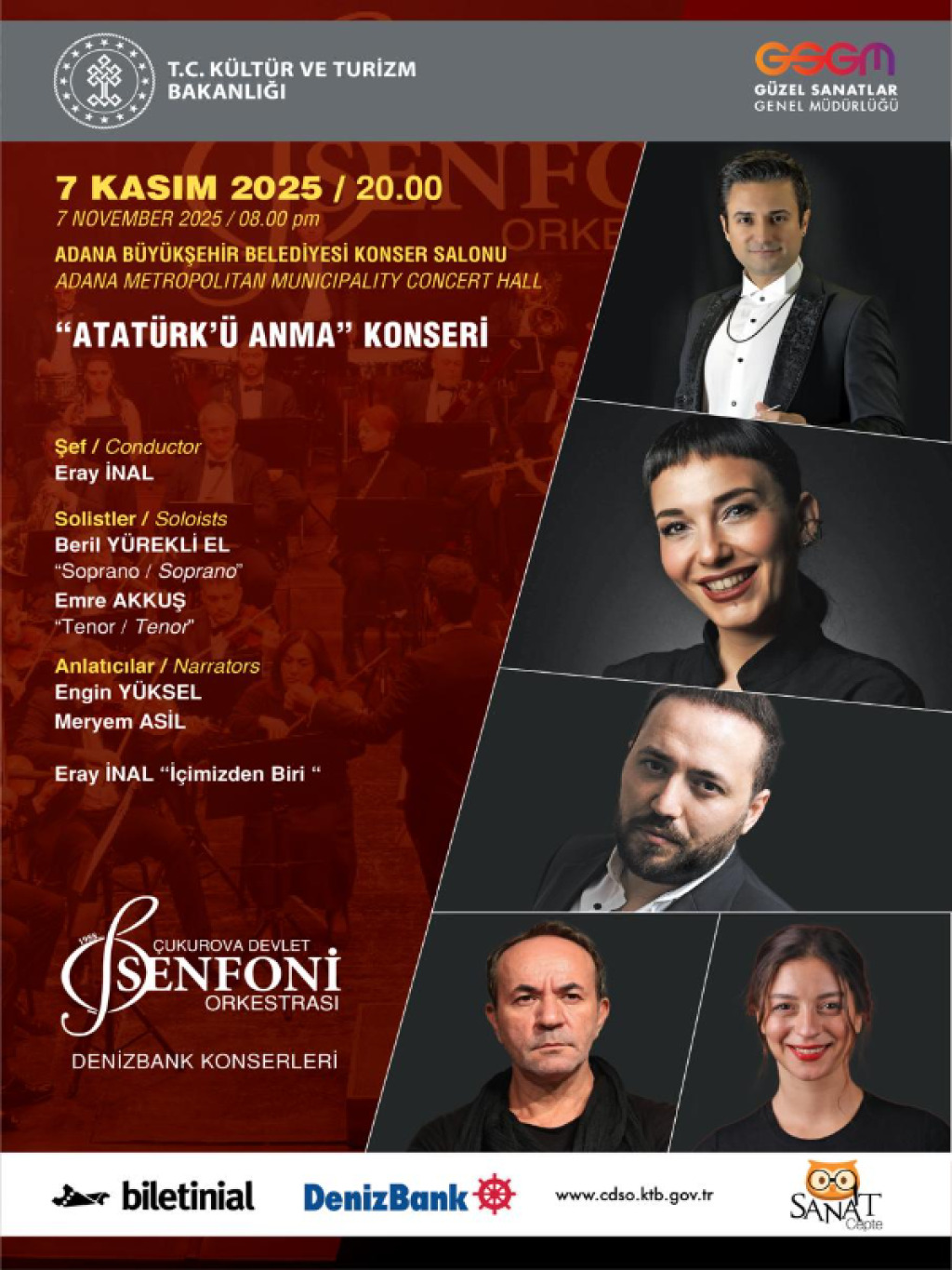 Çukurova Devlet Senfoni Orkestrası 7 Kasım