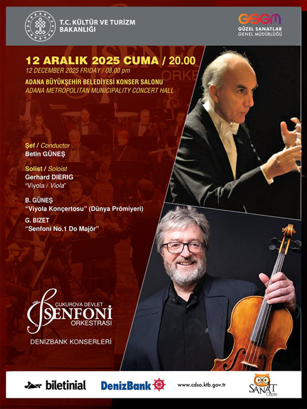 Çukurova Devlet Senfoni Orkestrası'ndan Dünya Prömiyeri: Betin Güneş'ten Yeni Bir Konçerto