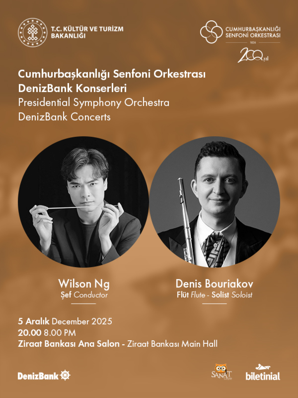 Cumhurbaşkanlığı Senfoni Orkestrası DenizBank Konserleri 05 Aralık