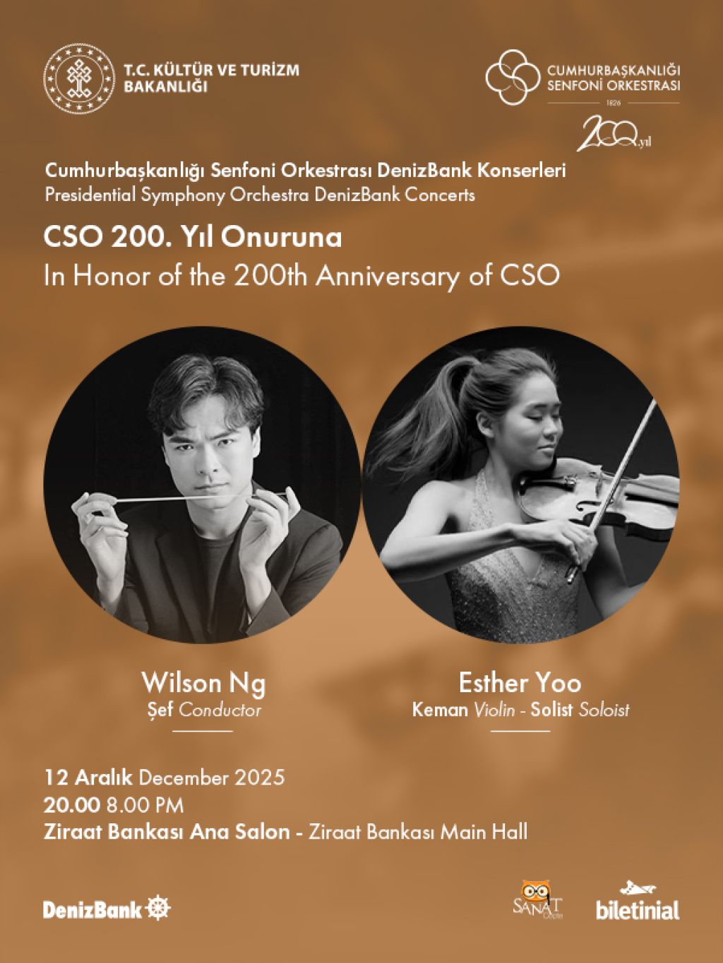 Cumhurbaşkanlığı Senfoni Orkestrası DenizBank Konserleri 12 Aralık