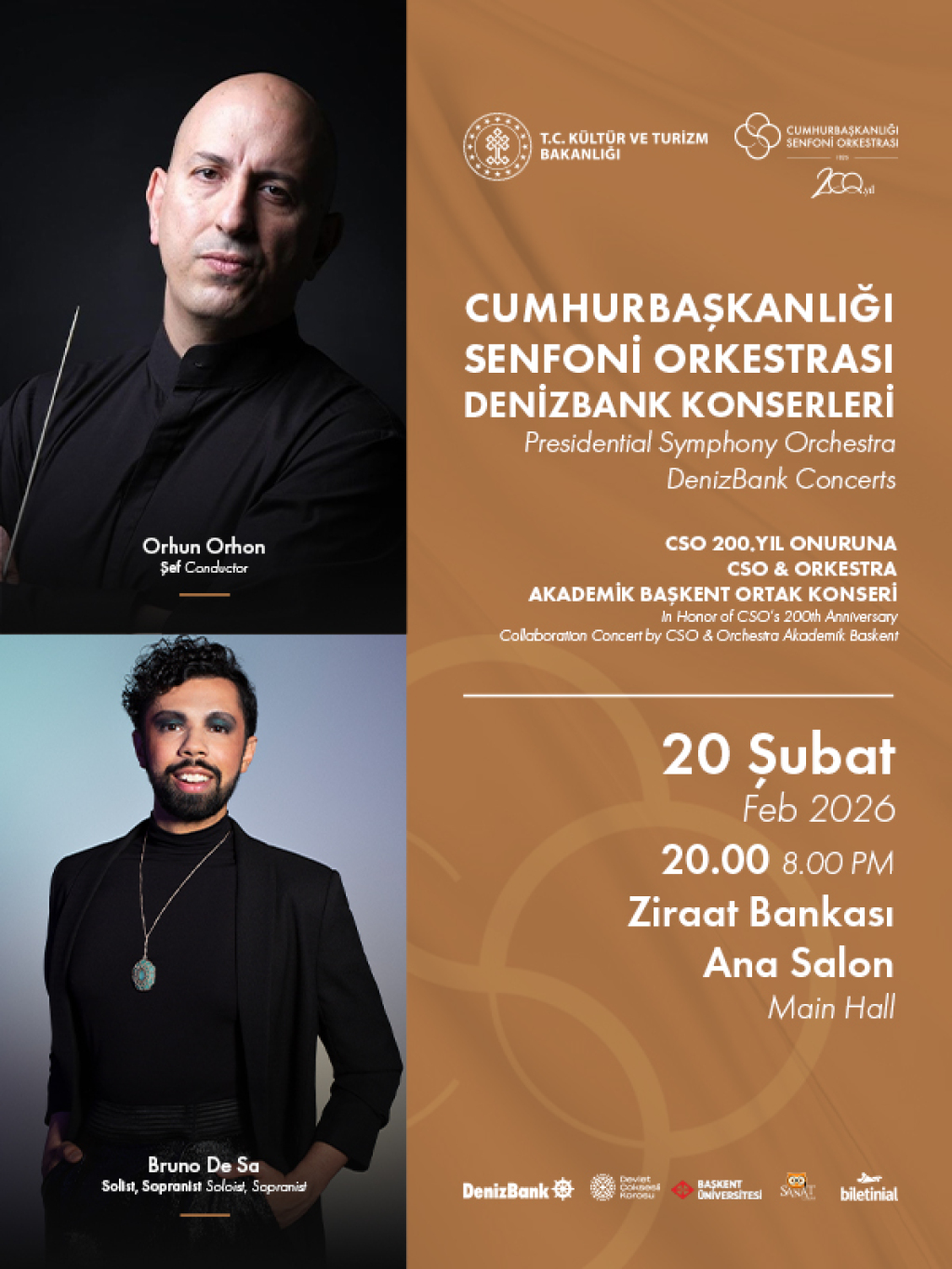 Cumhurbaşkanlığı Senfoni Orkestrası DenizBank Konserleri "CSO&OAB Ortak Konseri"