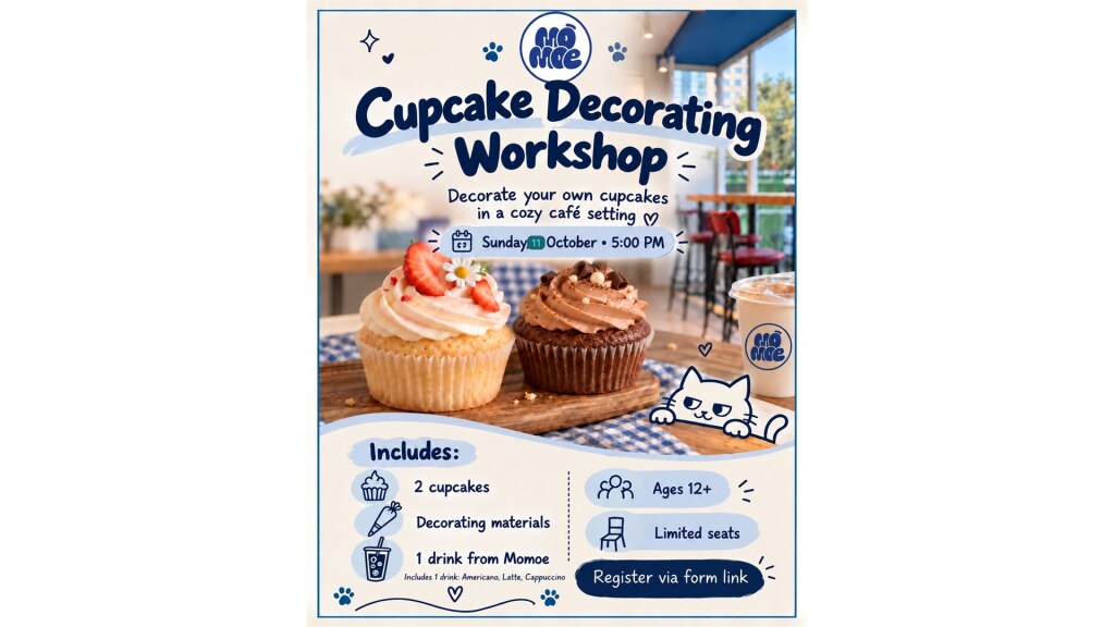 cupcake decorating workshop