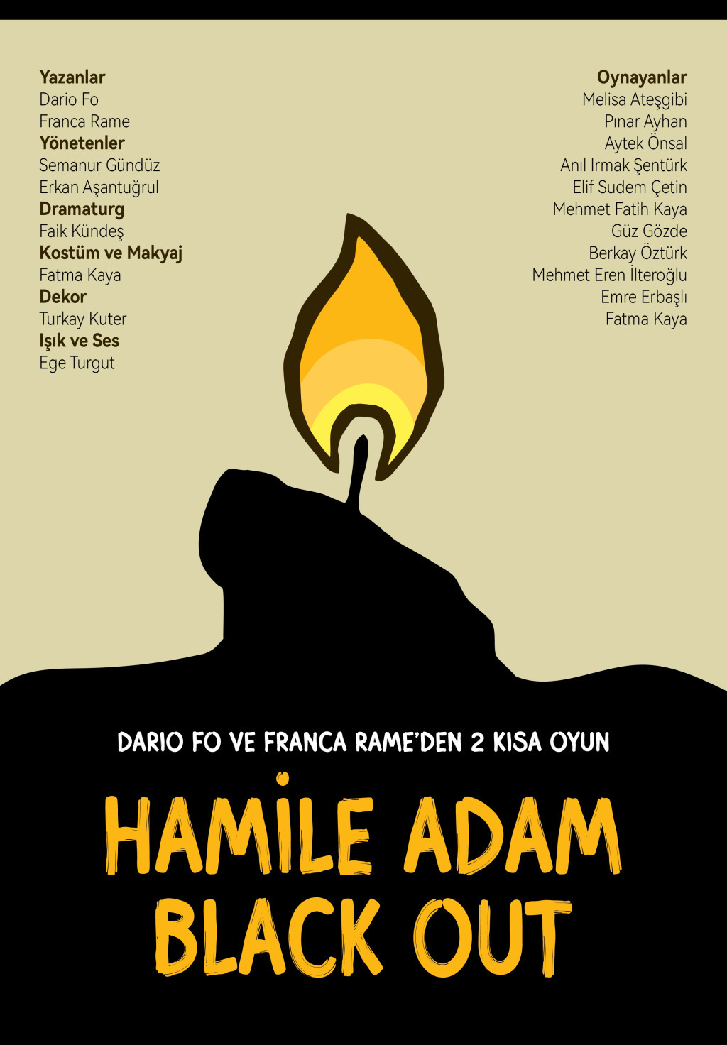 DarioFo’dan İki Kısa: Blackout & Hamile Adam