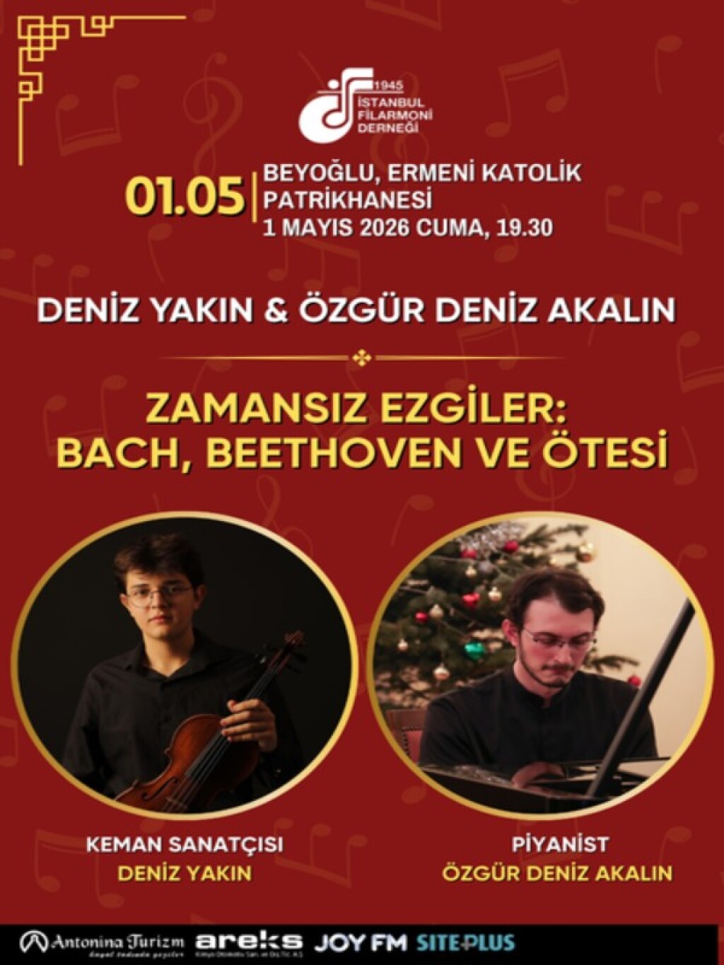 Deniz Yakın &  Özgür Deniz: "Zamansız Ezgiler: Bach, Beethoven ve Ötesi"