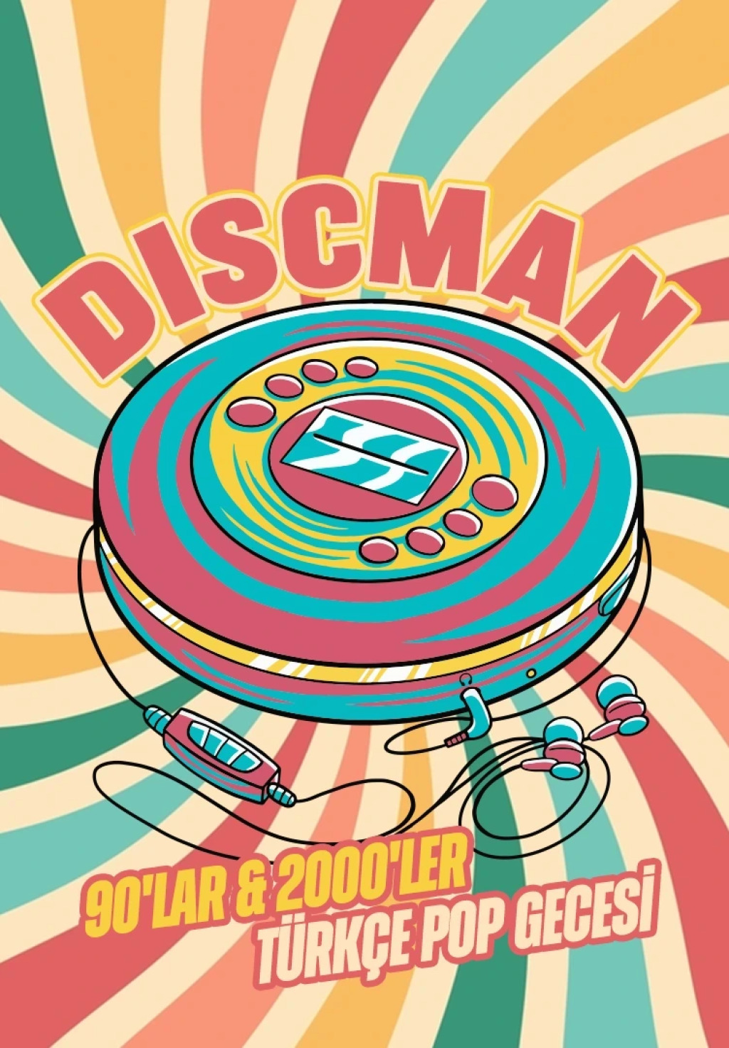 Discman 90'lar & 2000'ler Türkçe Pop Gecesi Yılbaşı Özel