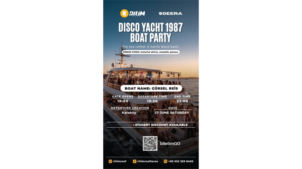 DISCO YACHT 1987 BOAT PARTY
