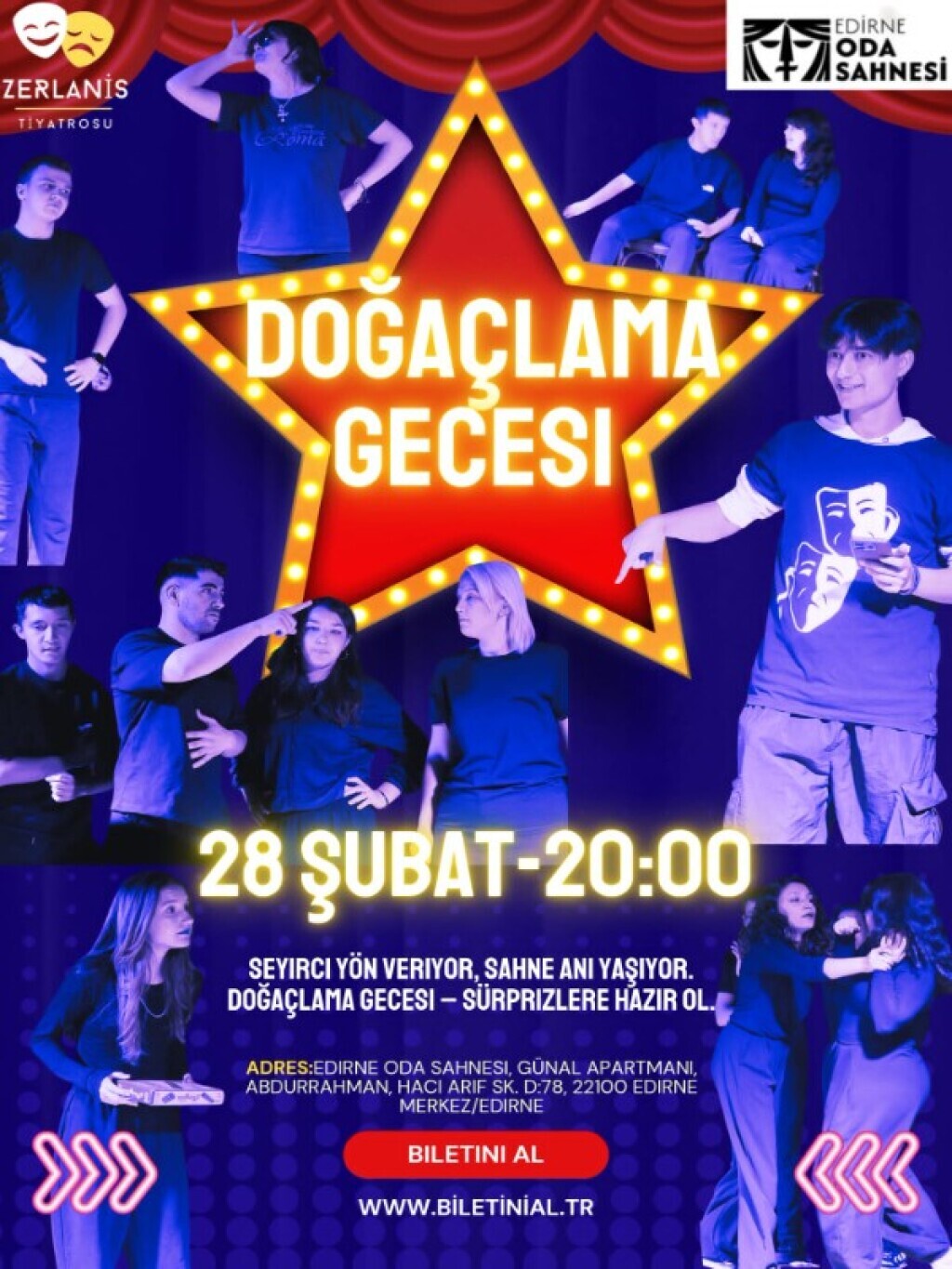 Doğaçlama Gecesi Zerlanis Tiyatrosu