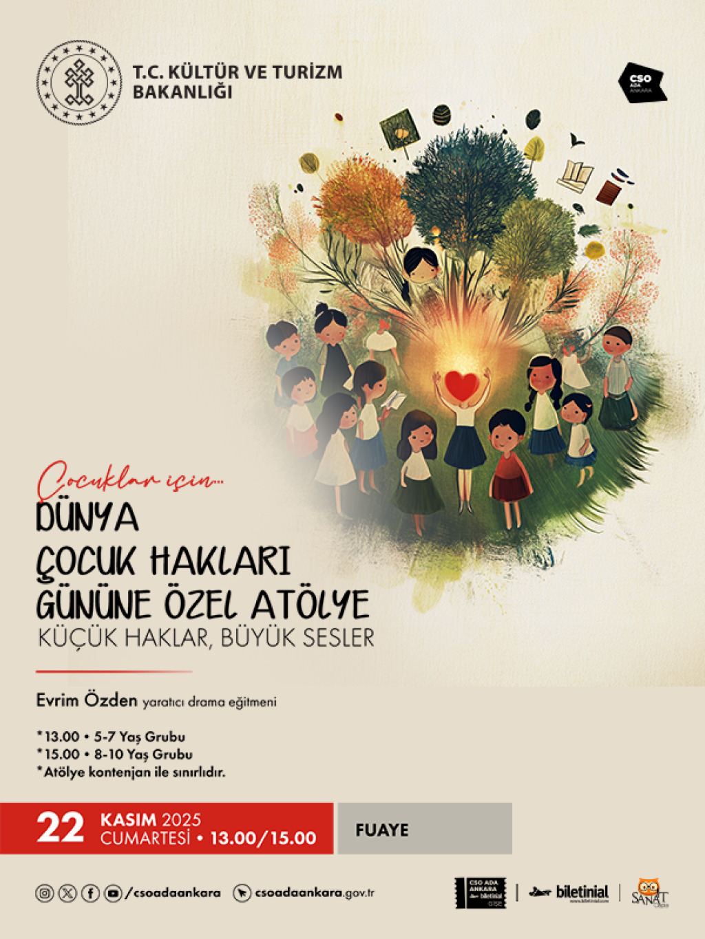 Dünya Çocuk Hakları Gününe Özel Atölye ''Küçük Haklar,Büyük Sesler''