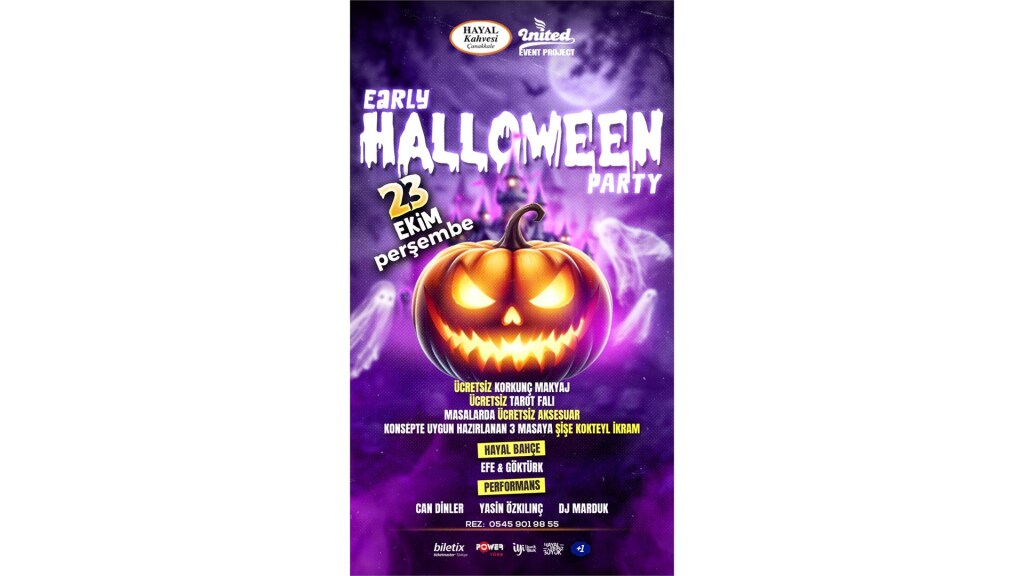 EARLY HALLOWEEN PARTY / HAYAL KAHVESİ ÇANAKKALE