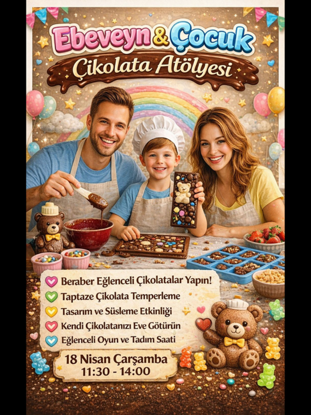 Ebeveyn ve Çocuk Çikolata Atölyesi