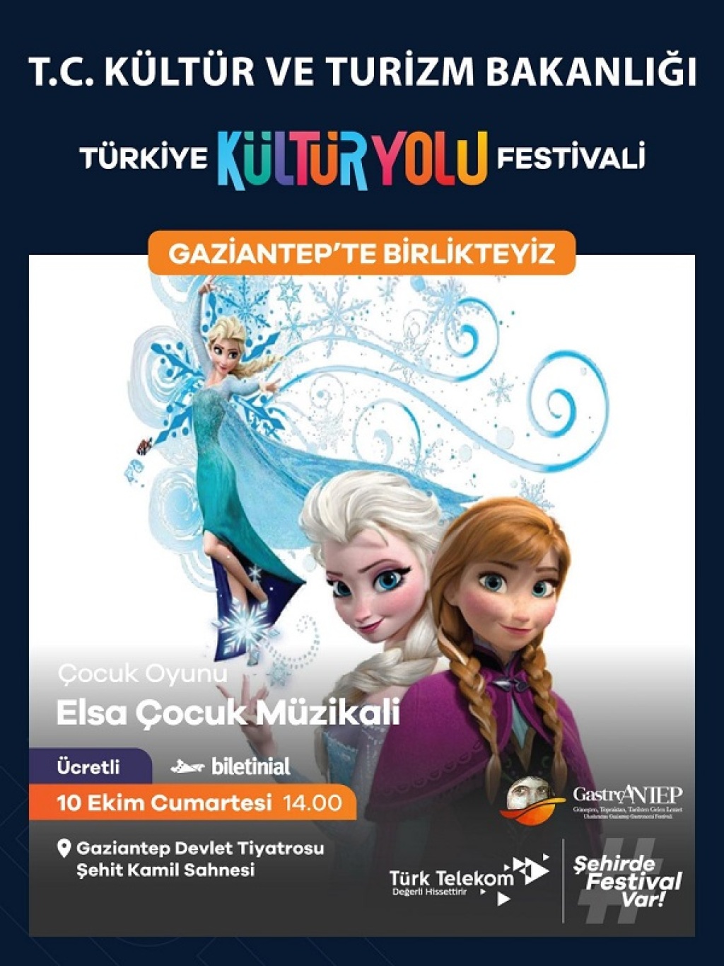 Elsa Çocuk Müzikali Gaziantep Kültür Yolu